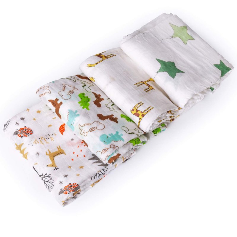 Bamboo Muslin Blanket, 120 × 120 cm