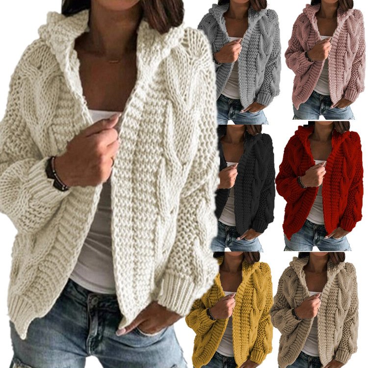 Chunky Cable V-Neck Cardigan