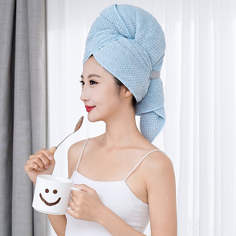 Coral-Fleece Hair Drying Towel, 60 × 100 cm