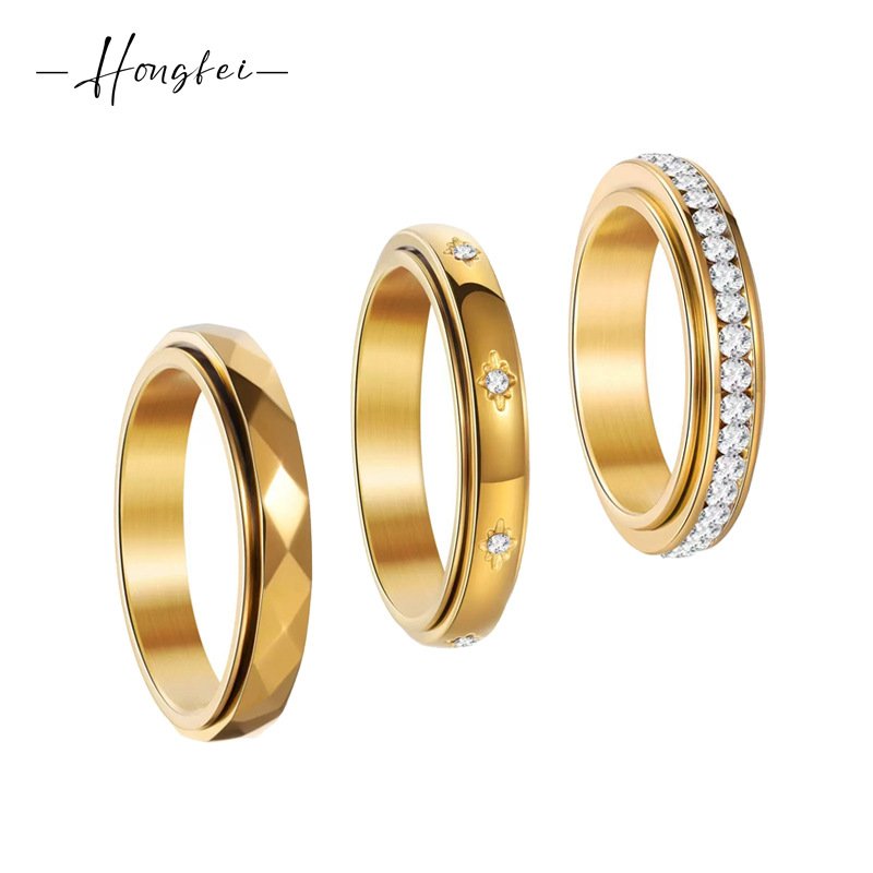 Geometric Steel Band Ring 4mm