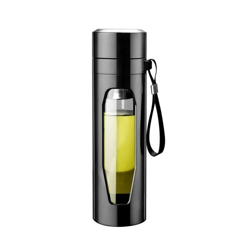 Glass Tea Tumbler with Infuser, 580 ml