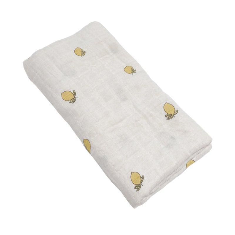 Organic Double-Gauze Cotton Towel, 120 × 120 cm