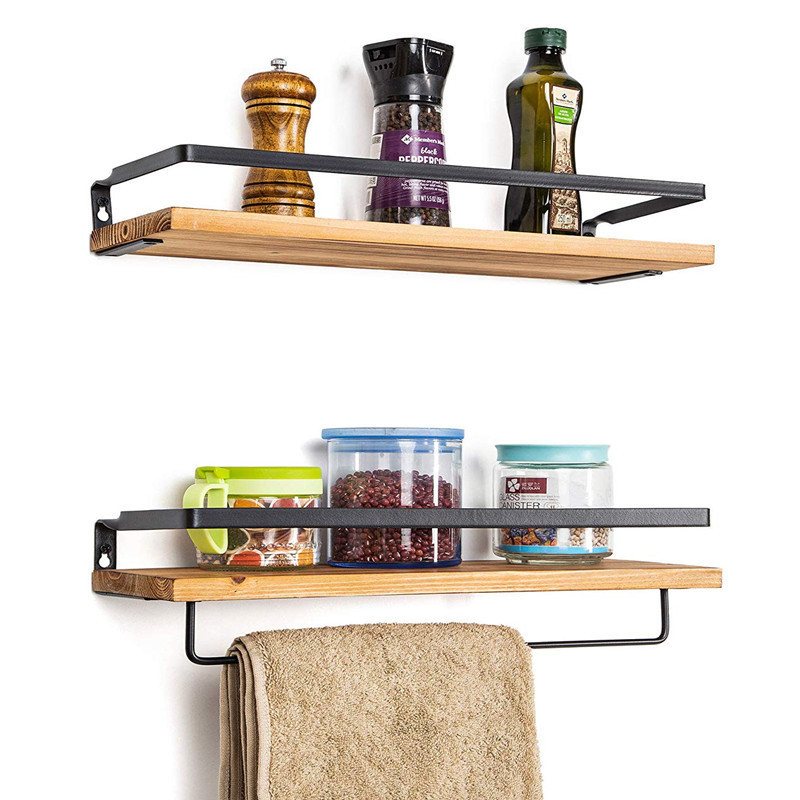 Paulownia Floating Wall Shelf