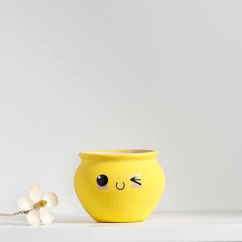 Simple Mini Ceramic Succulent Pot
