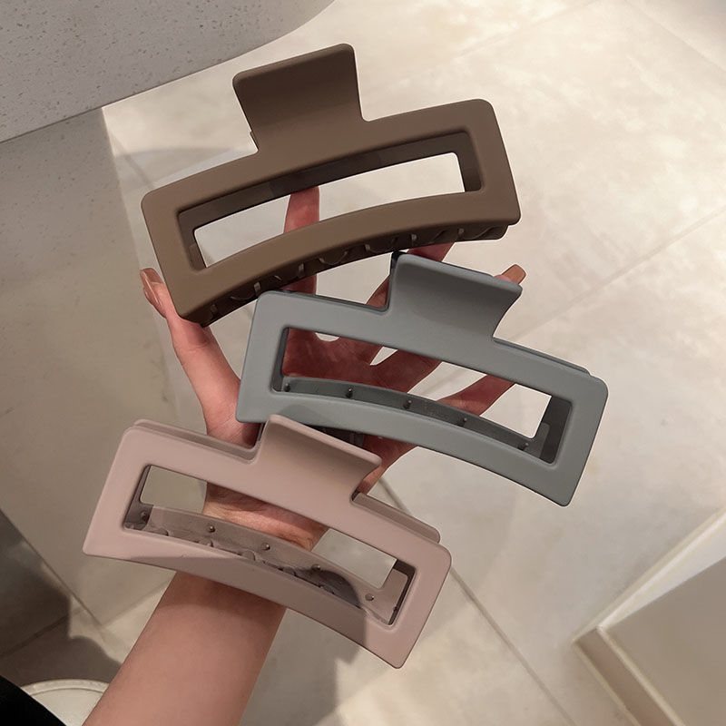 Square Matte Hair Claw Clip, 13 cm