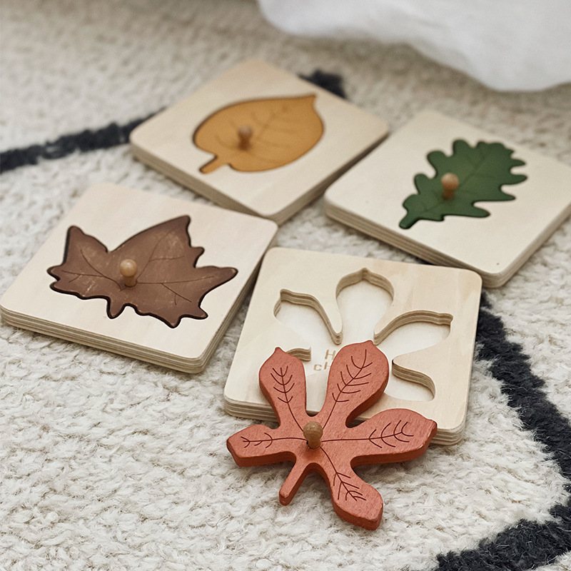 Wooden Leaf Panel Puzzle